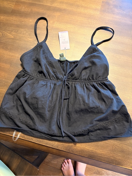 Mossimo Supply Co. Tops - Mossimo Supply Co. Black Lace-Trim Adjustable Camisole